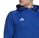 Adidas teamwear Bluza męska adidas Tiro 23 Competition Hoodie niebieska HU1349