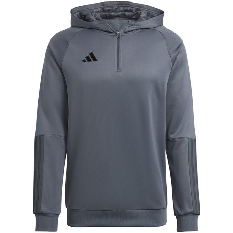 Adidas teamwear Bluza męska adidas Tiro 23 Competition Hoodie szara HU1347