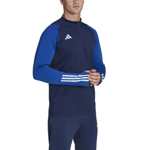 Adidas teamwear Bluza męska adidas Tiro 23 Competition Training Top granatowo-niebieska HK7645 Adidas teamwear Bluza męska adidas Tiro 23 Competition Training Top granatowo-niebieska HK7645