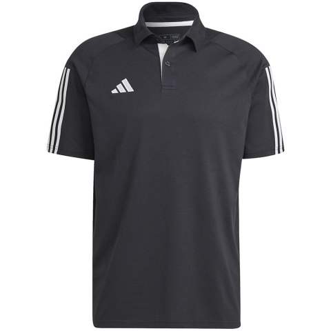 Adidas teamwear Koszulka męska adidas Tiro 23 Competition Polo czarna HK8051