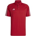 Adidas teamwear Koszulka męska adidas Tiro 23 Competition Polo czerwona HI3049