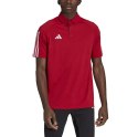 Adidas teamwear Koszulka męska adidas Tiro 23 Competition Polo czerwona HI3049