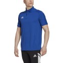 Adidas teamwear Koszulka męska adidas Tiro 23 Competition Polo niebieska HU1342