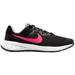 Nike Buty dla dzieci Nike Revolution 6 NN (GS) czarno-różowe DD1096 007