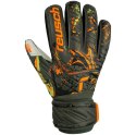 Reusch Rękawice bramkarskie Reusch Attrakt Grip Finger Support czarno-pomarańczowe 5370010 5556