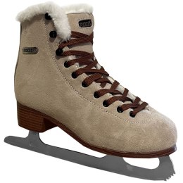 Roces Łyżwy figurowe Roces Suede Eco-Fur beżowo-brązowe 450702 00001