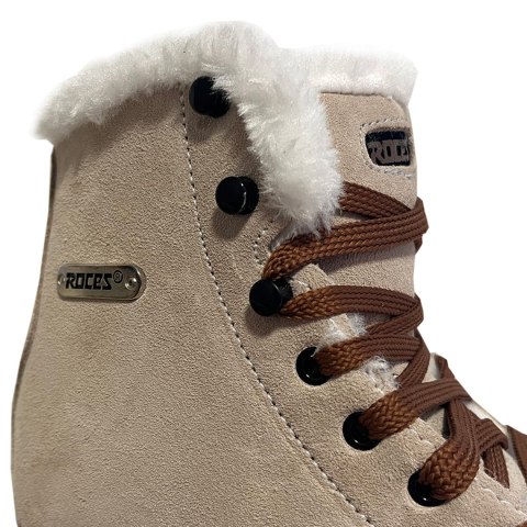Roces Łyżwy figurowe Roces Suede Eco-Fur beżowo-brązowe 450702 00001 Roces Łyżwy figurowe Roces Suede Eco-Fur beżowo-brązowe 450702 00001