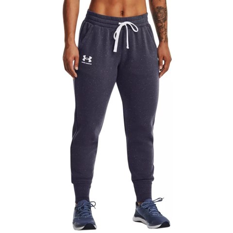 Under Armour Spodnie damskie Under Armour Rival Fleece Jogger szare 1356416 558 Under Armour Spodnie damskie Under Armour Rival Fleece Jogger szare 1356416 558