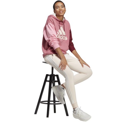Adidas Bluza damska adidas Essentials Big Logo Oversized French Terry Hoodie różowa IC9869 Adidas Bluza damska adidas Essentials Big Logo Oversized French Terry Hoodie różowa IC9869