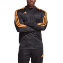 Adidas Bluza męska adidas Tiro 23 Club Training Top czarno-pomarańczowa HZ0182