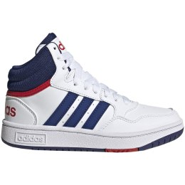 Adidas Buty dla dzieci adidas Hoops Mid biało-niebieskie GZ9647