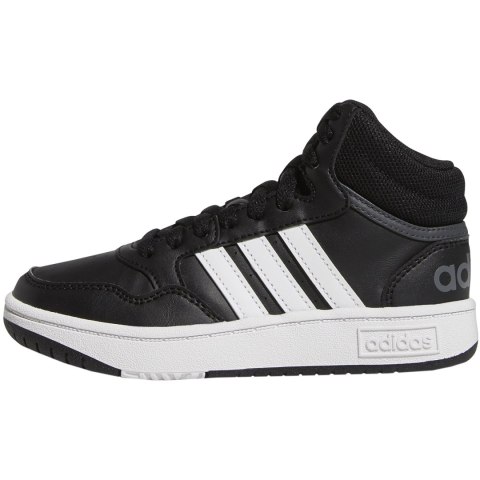 Adidas Buty dla dzieci adidas Hoops Mid czarne GW0402 Adidas Buty dla dzieci adidas Hoops Mid czarne GW0402