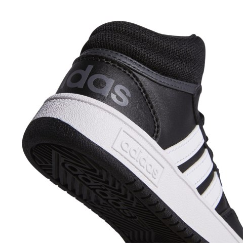 Adidas Buty dla dzieci adidas Hoops Mid czarne GW0402 Adidas Buty dla dzieci adidas Hoops Mid czarne GW0402