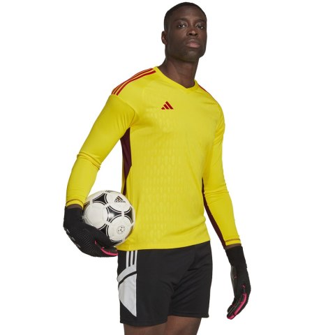 Adidas teamwear Koszulka bramkarska męska adidas Tiro 23 Competition Long Sleeve żółta HK7696 Adidas teamwear Koszulka bramkarska męska adidas Tiro 23 Competition Long Sleeve żółta HK7696