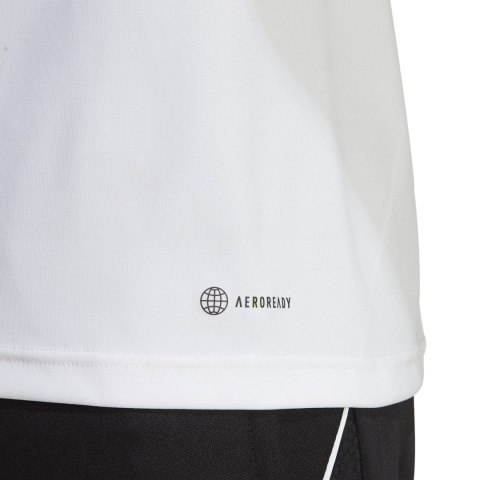 Adidas teamwear Koszulka męska adidas Tiro 23 Competition Jersey biało-czarna IC4565 Adidas teamwear Koszulka męska adidas Tiro 23 Competition Jersey biało-czarna IC4565