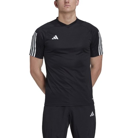 Adidas teamwear Koszulka męska adidas Tiro 23 Competition Jersey czarna HK7638 Adidas teamwear Koszulka męska adidas Tiro 23 Competition Jersey czarna HK7638