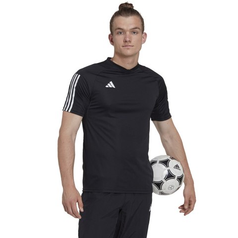 Adidas teamwear Koszulka męska adidas Tiro 23 Competition Jersey czarna HK7638 Adidas teamwear Koszulka męska adidas Tiro 23 Competition Jersey czarna HK7638