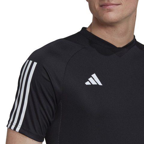 Adidas teamwear Koszulka męska adidas Tiro 23 Competition Jersey czarna HK7638 Adidas teamwear Koszulka męska adidas Tiro 23 Competition Jersey czarna HK7638