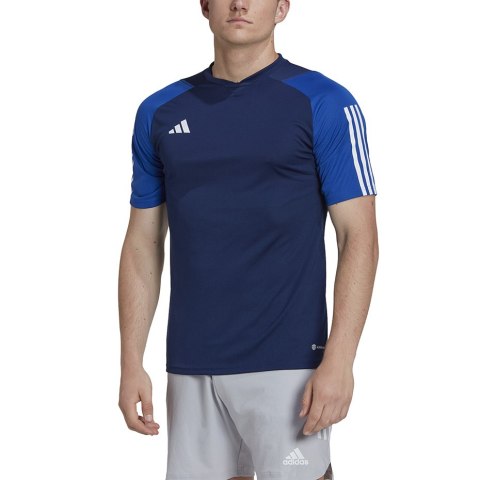 Adidas teamwear Koszulka męska adidas Tiro 23 Competition Jersey granatowa HK7637 Adidas teamwear Koszulka męska adidas Tiro 23 Competition Jersey granatowa HK7637