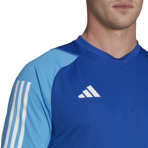 Adidas teamwear Koszulka męska adidas Tiro 23 Competition Jersey niebieska HU1296 Adidas teamwear Koszulka męska adidas Tiro 23 Competition Jersey niebieska HU1296