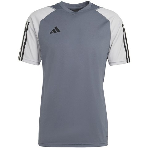 Adidas teamwear Koszulka męska adidas Tiro 23 Competition Jersey szara HP1906