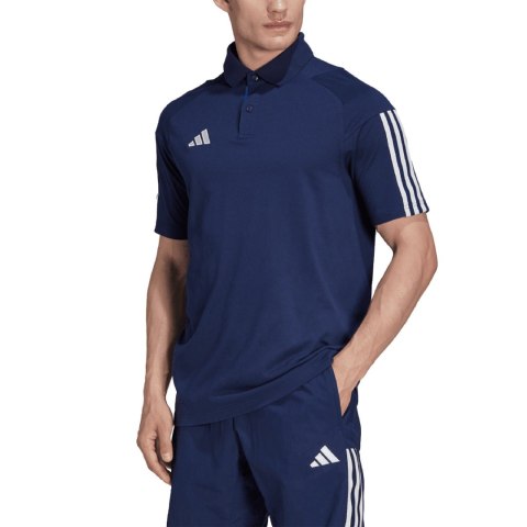 Adidas teamwear Koszulka męska adidas Tiro 23 Competition Polo granatowa HK8052 Adidas teamwear Koszulka męska adidas Tiro 23 Competition Polo granatowa HK8052