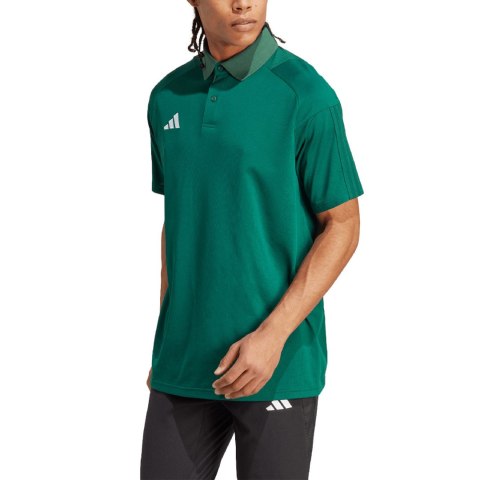 Adidas teamwear Koszulka męska adidas Tiro 23 Competition Polo zielona HU1345 Adidas teamwear Koszulka męska adidas Tiro 23 Competition Polo zielona HU1345