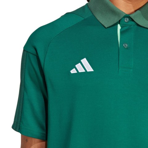 Adidas teamwear Koszulka męska adidas Tiro 23 Competition Polo zielona HU1345 Adidas teamwear Koszulka męska adidas Tiro 23 Competition Polo zielona HU1345