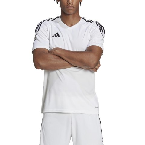 Adidas teamwear Koszulka męska adidas Tiro 23 League Jersey biała HR4610 Adidas teamwear Koszulka męska adidas Tiro 23 League Jersey biała HR4610