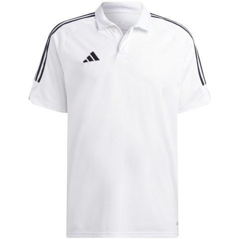 Adidas teamwear Koszulka męska adidas Tiro 23 League Polo biała HS3580 Adidas teamwear Koszulka męska adidas Tiro 23 League Polo biała HS3580