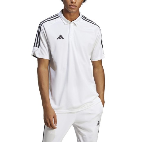 Adidas teamwear Koszulka męska adidas Tiro 23 League Polo biała HS3580 Adidas teamwear Koszulka męska adidas Tiro 23 League Polo biała HS3580