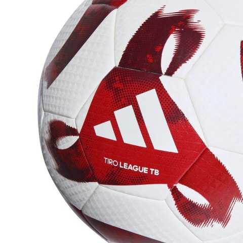 Adidas teamwear Piłka nożna adidas Tiro League Thermally Bonded biało-czerwona HZ1294 Adidas teamwear Piłka nożna adidas Tiro League Thermally Bonded biało-czerwona HZ1294