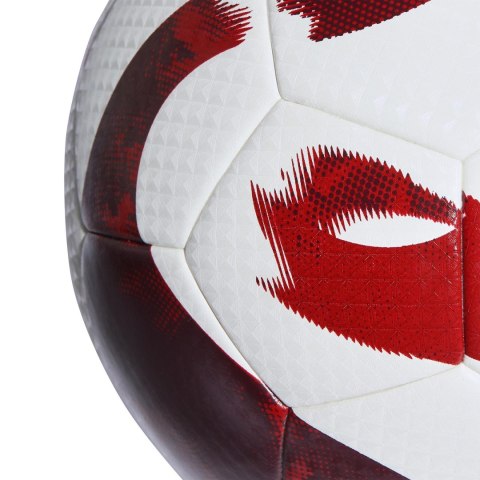 Adidas teamwear Piłka nożna adidas Tiro League Thermally Bonded biało-czerwona HZ1294 Adidas teamwear Piłka nożna adidas Tiro League Thermally Bonded biało-czerwona HZ1294