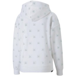 Puma Bluza damska Puma Brand Love AOP Hoodie FL biała 535706 02