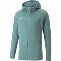 Puma Bluza męska Puma teamFINAL Casuals Hooded Jkt zielona 657383 34