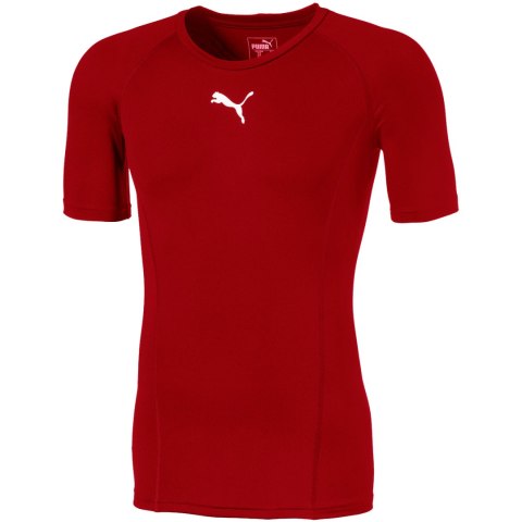 Puma Koszulka męska Puma LIGA Baselayer SS czerwona 655918 01