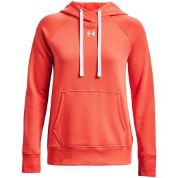 Under Armour Bluza damska Under Armour Rival Fleece HB Hoodie pomarańczowa 1356317 877