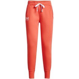 Under Armour Spodnie damskie Under Armour Rival Fleece pomarańczowe 1356416 877