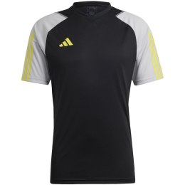 Adidas teamwear Koszulka męska adidas Tiro 23 Competition Jersey czarno-szara HU1295