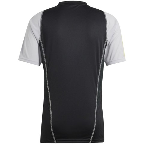 Adidas teamwear Koszulka męska adidas Tiro 23 Competition Jersey czarno-szara HU1295 Adidas teamwear Koszulka męska adidas Tiro 23 Competition Jersey czarno-szara HU1295