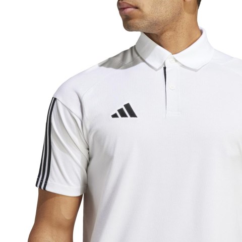 Adidas teamwear Koszulka męska adidas Tiro 23 Competition Polo biała IC4575 Adidas teamwear Koszulka męska adidas Tiro 23 Competition Polo biała IC4575