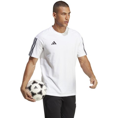 Adidas teamwear Koszulka męska adidas Tiro 23 Competition Tee biała IC4574 Adidas teamwear Koszulka męska adidas Tiro 23 Competition Tee biała IC4574