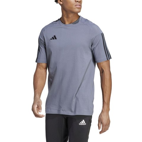 Adidas teamwear Koszulka męska adidas Tiro 23 Competition Tee szara IC4573 Adidas teamwear Koszulka męska adidas Tiro 23 Competition Tee szara IC4573