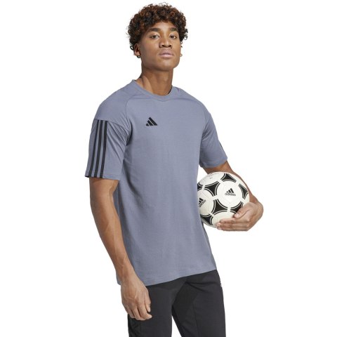 Adidas teamwear Koszulka męska adidas Tiro 23 Competition Tee szara IC4573 Adidas teamwear Koszulka męska adidas Tiro 23 Competition Tee szara IC4573