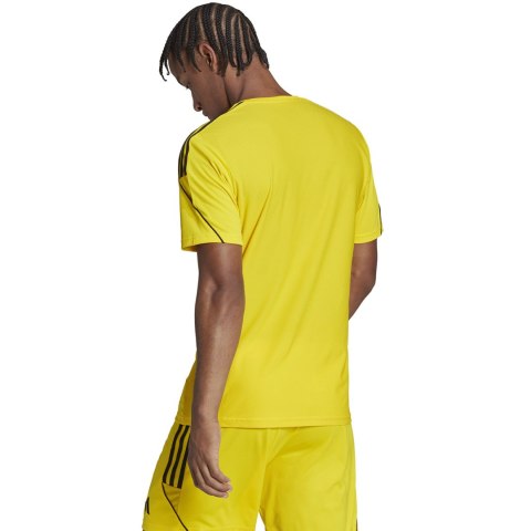 Adidas teamwear Koszulka męska adidas Tiro 23 League Jersey żółta HR4609 Adidas teamwear Koszulka męska adidas Tiro 23 League Jersey żółta HR4609