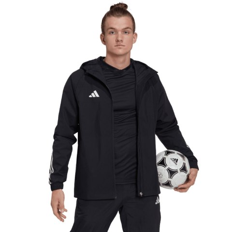 Adidas teamwear Kurtka męska adidas Tiro 23 Competition All-Weather czarna HK7656 Adidas teamwear Kurtka męska adidas Tiro 23 Competition All-Weather czarna HK7656