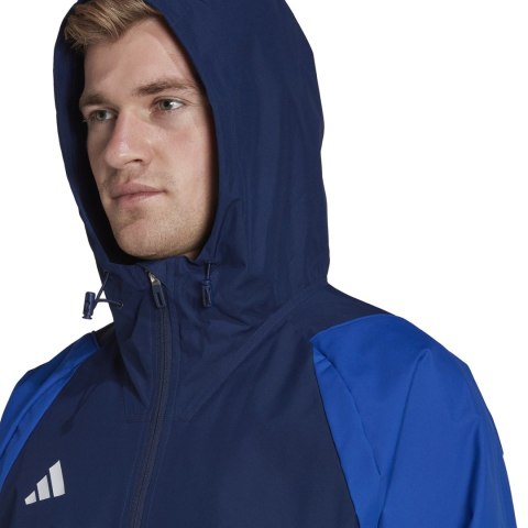 Adidas teamwear Kurtka męska adidas Tiro 23 Competition All-Weather granatowo-niebieska HK7657 Adidas teamwear Kurtka męska adidas Tiro 23 Competition All-Weather granatowo-niebieska HK7657