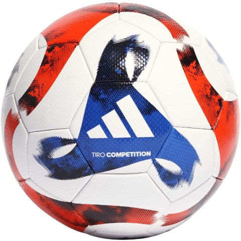 Adidas teamwear Piłka nożna adidas Tiro Competition biało-niebiesko-czerwona HT2426 Adidas teamwear Piłka nożna adidas Tiro Competition biało-niebiesko-czerwona HT2426