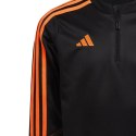 Adidas Bluza dla dzieci adidas Tiro 23 Club Training Top czarno-pomarańczowa HZ0186