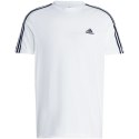 Adidas Koszulka męska adidas Essentials Single Jersey 3-Stripes Tee biała IC9336